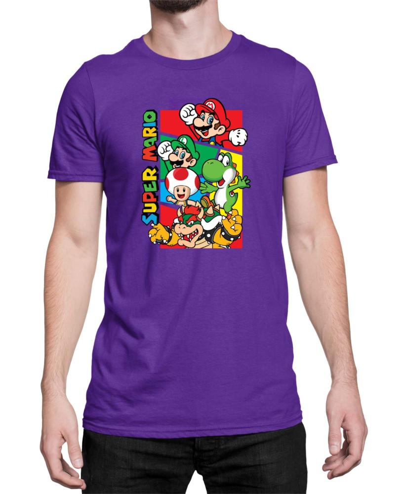 Мъжка Тениска Super Mario Nintendo Mario Bros 3