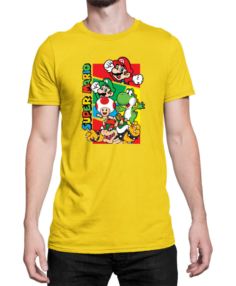 Мъжка Тениска Super Mario Nintendo Mario Bros 3