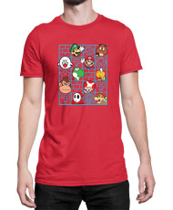 Мъжка Тениска Super Mario Nintendo Mario Bros Friends