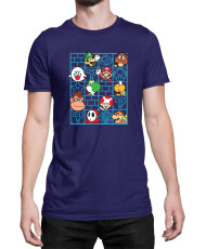 Мъжка Тениска Super Mario Nintendo Mario Bros Friends