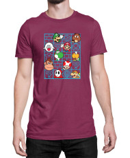 Мъжка Тениска Super Mario Nintendo Mario Bros Friends