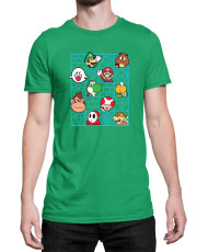 Мъжка Тениска Super Mario Nintendo Mario Bros Friends