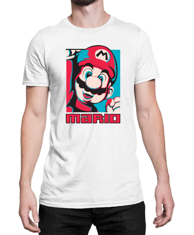 Мъжка Тениска Super Mario Nintendo Mario Bros Retro