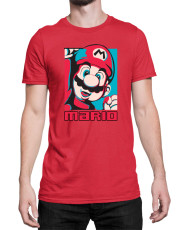 Мъжка Тениска Super Mario Nintendo Mario Bros Retro