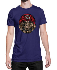 Мъжка Тениска Super Mario Nintendo Mario Face Gamer Elements