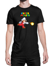 Мъжка Тениска Super Mario Nintendo Mario Fireball 1