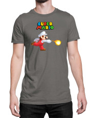Мъжка Тениска Super Mario Nintendo Mario Fireball 1