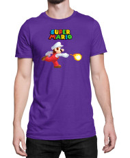 Мъжка Тениска Super Mario Nintendo Mario Fireball 1
