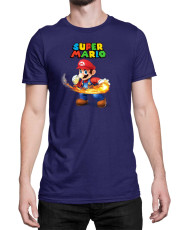 Мъжка Тениска Super Mario Nintendo Mario Fireball 2