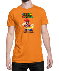Мъжка Тениска Super Mario Nintendo Mario Fireball 2