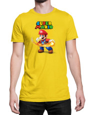 Мъжка Тениска Super Mario Nintendo Mario Fireball 2