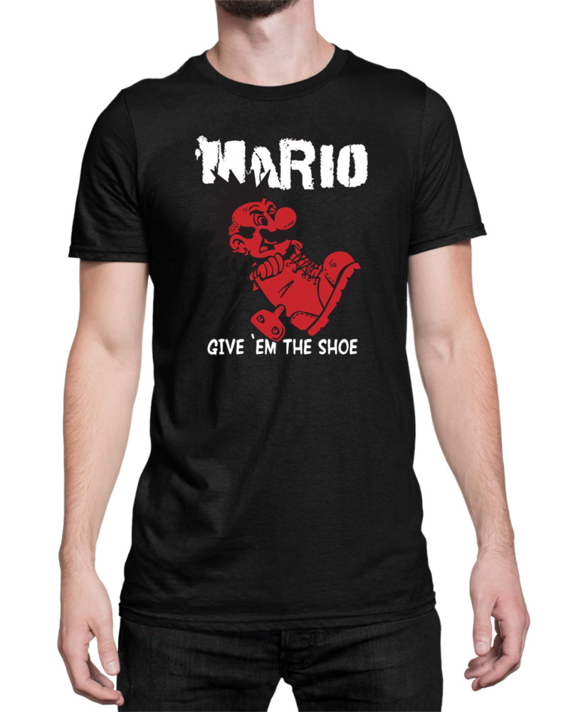 Мъжка Тениска Super Mario Nintendo Mario Give Them The Shoe