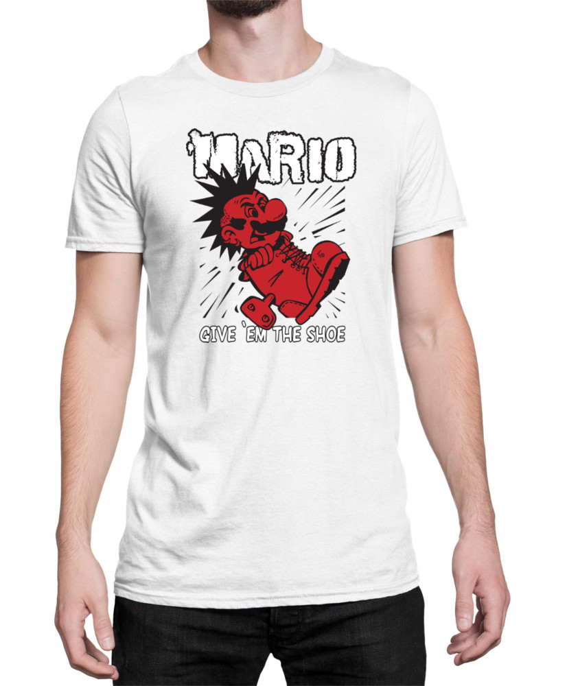 Мъжка Тениска Super Mario Nintendo Mario Give Them The Shoe