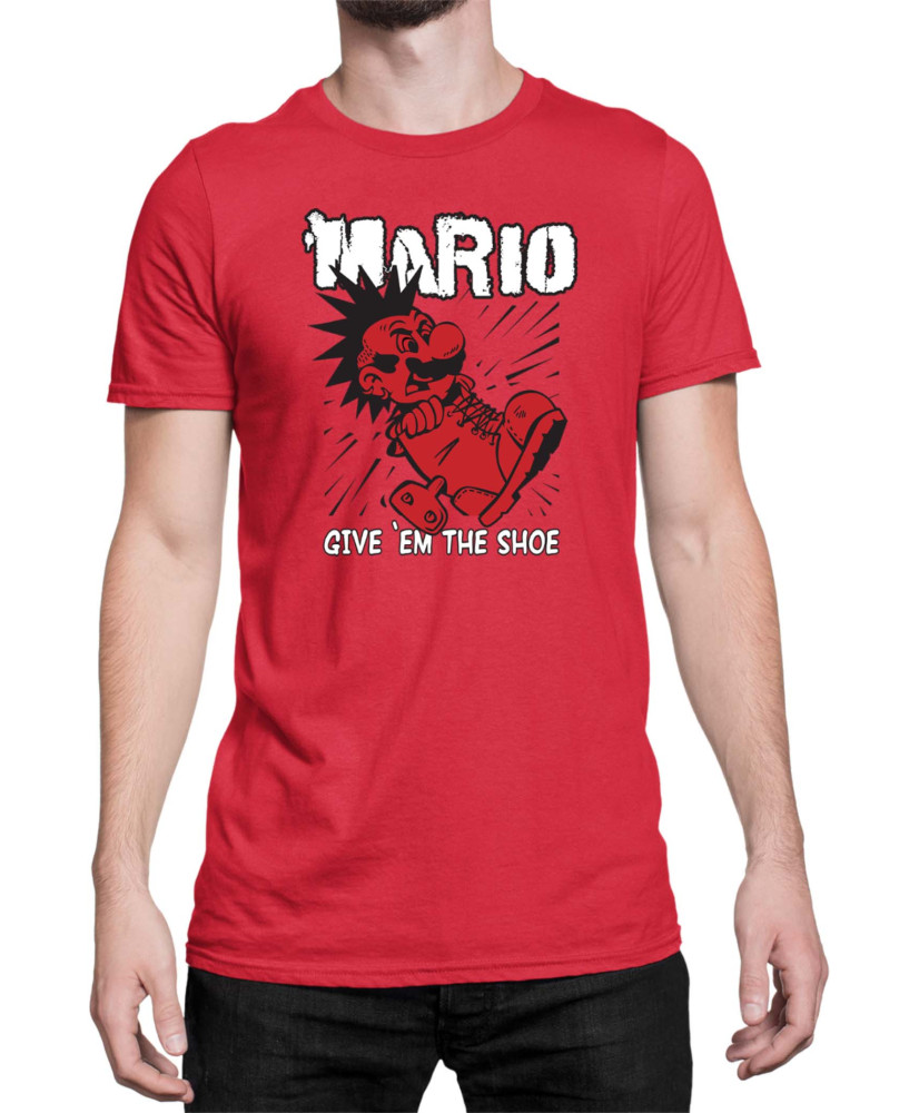 Мъжка Тениска Super Mario Nintendo Mario Give Them The Shoe
