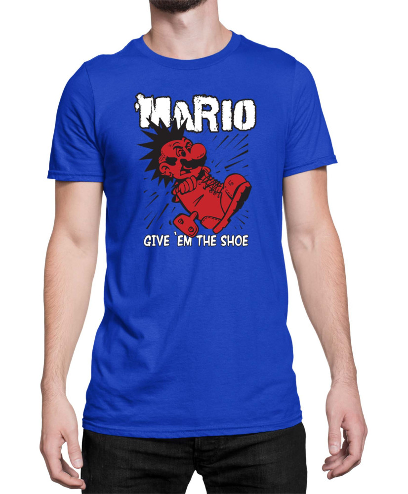 Мъжка Тениска Super Mario Nintendo Mario Give Them The Shoe