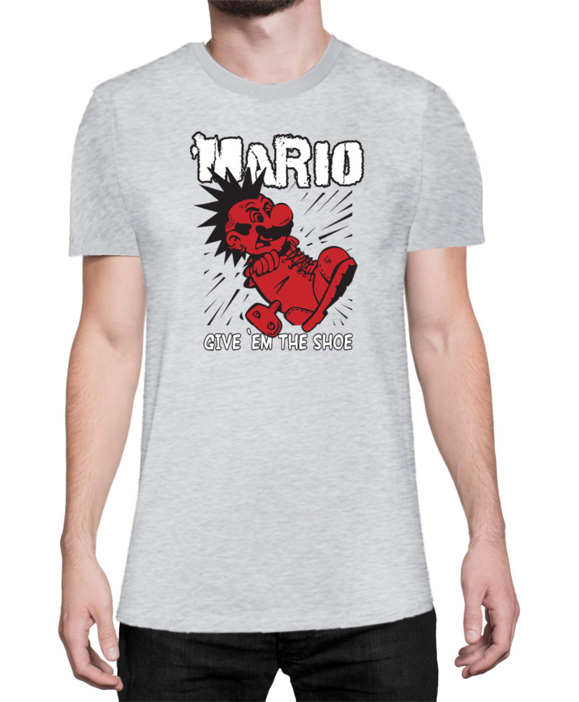 Мъжка Тениска Super Mario Nintendo Mario Give Them The Shoe