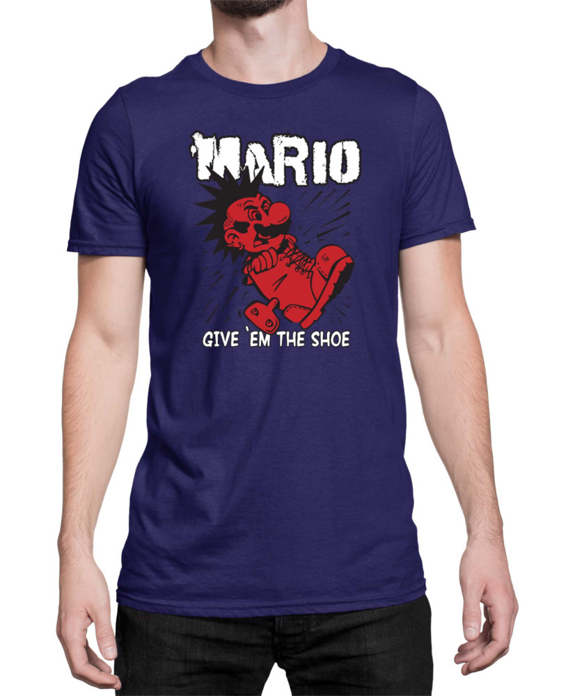 Мъжка Тениска Super Mario Nintendo Mario Give Them The Shoe