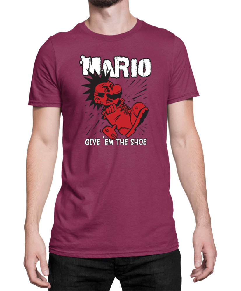 Мъжка Тениска Super Mario Nintendo Mario Give Them The Shoe
