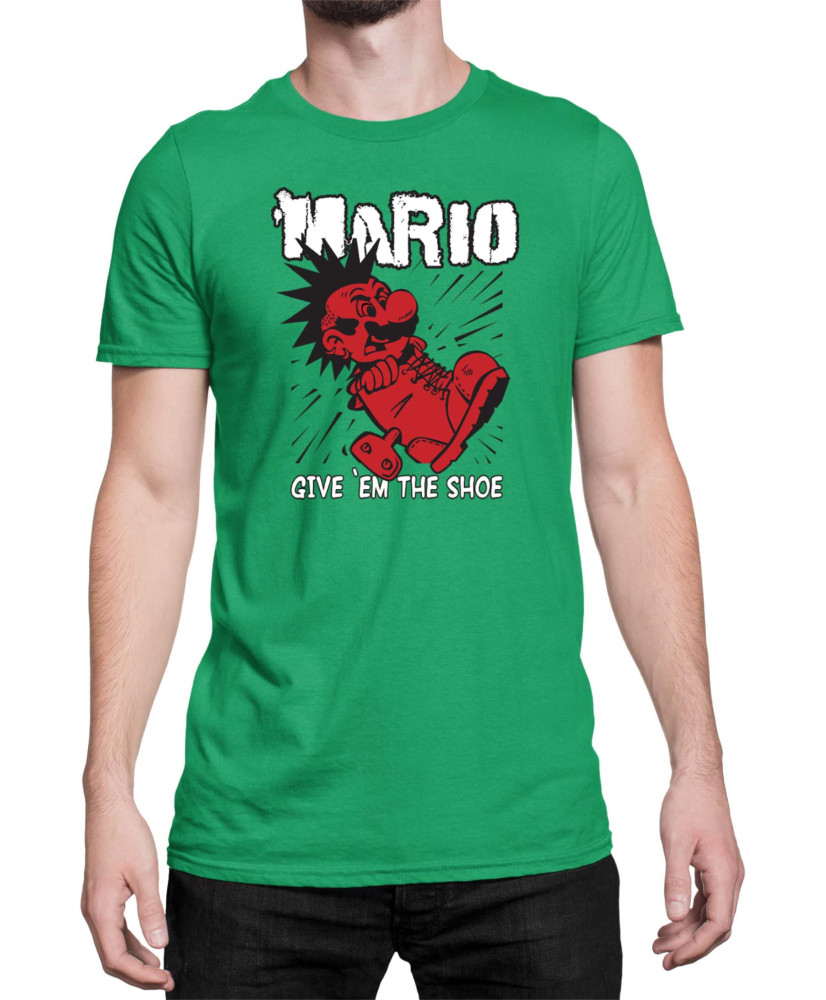 Мъжка Тениска Super Mario Nintendo Mario Give Them The Shoe