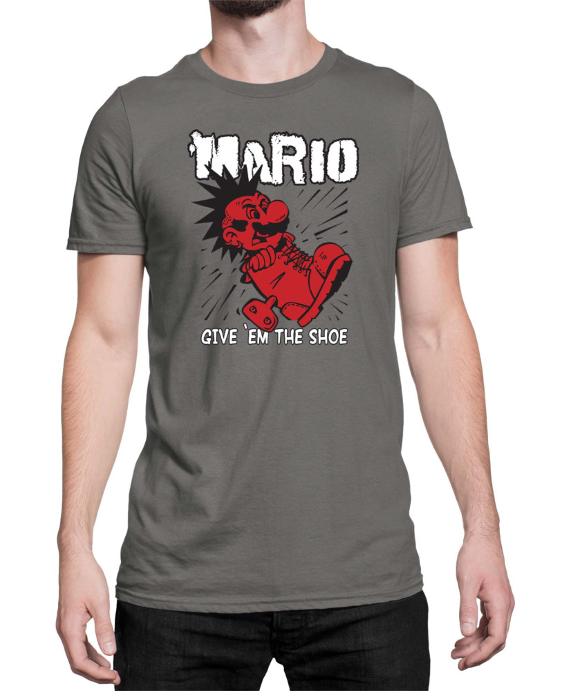 Мъжка Тениска Super Mario Nintendo Mario Give Them The Shoe