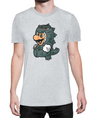 Мъжка Тениска Super Mario Nintendo Mario Godzilla Costume