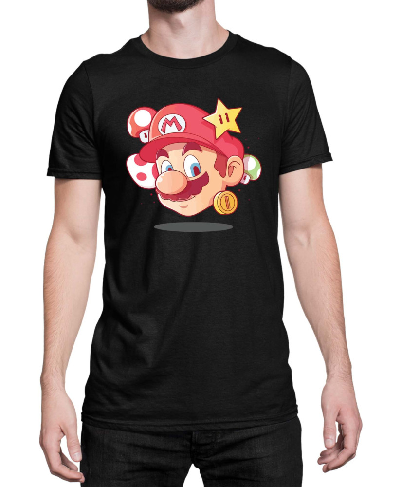 Мъжка Тениска Super Mario Nintendo Mario Head