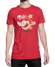 Мъжка Тениска Super Mario Nintendo Mario Head
