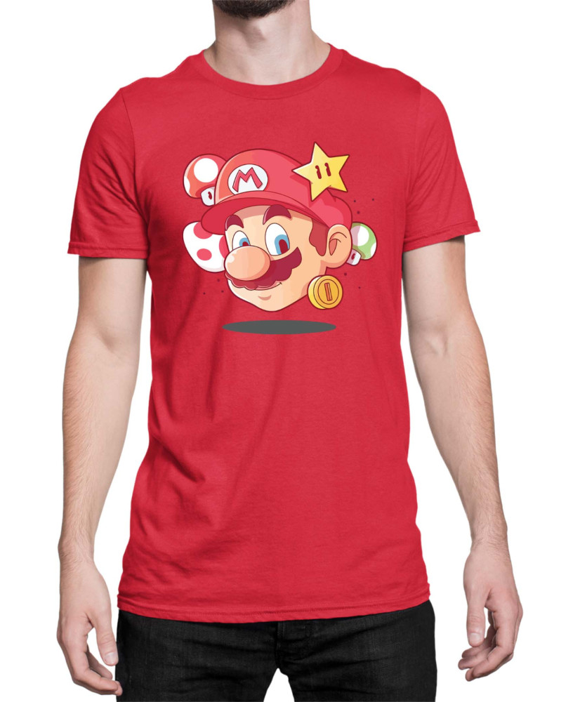 Мъжка Тениска Super Mario Nintendo Mario Head