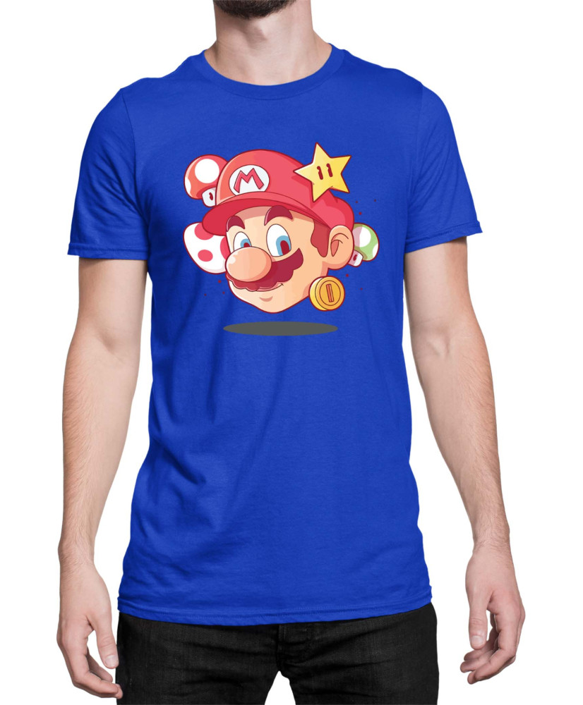 Мъжка Тениска Super Mario Nintendo Mario Head