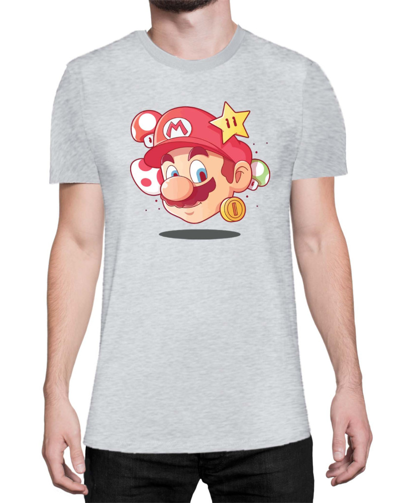 Мъжка Тениска Super Mario Nintendo Mario Head