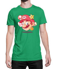 Мъжка Тениска Super Mario Nintendo Mario Head