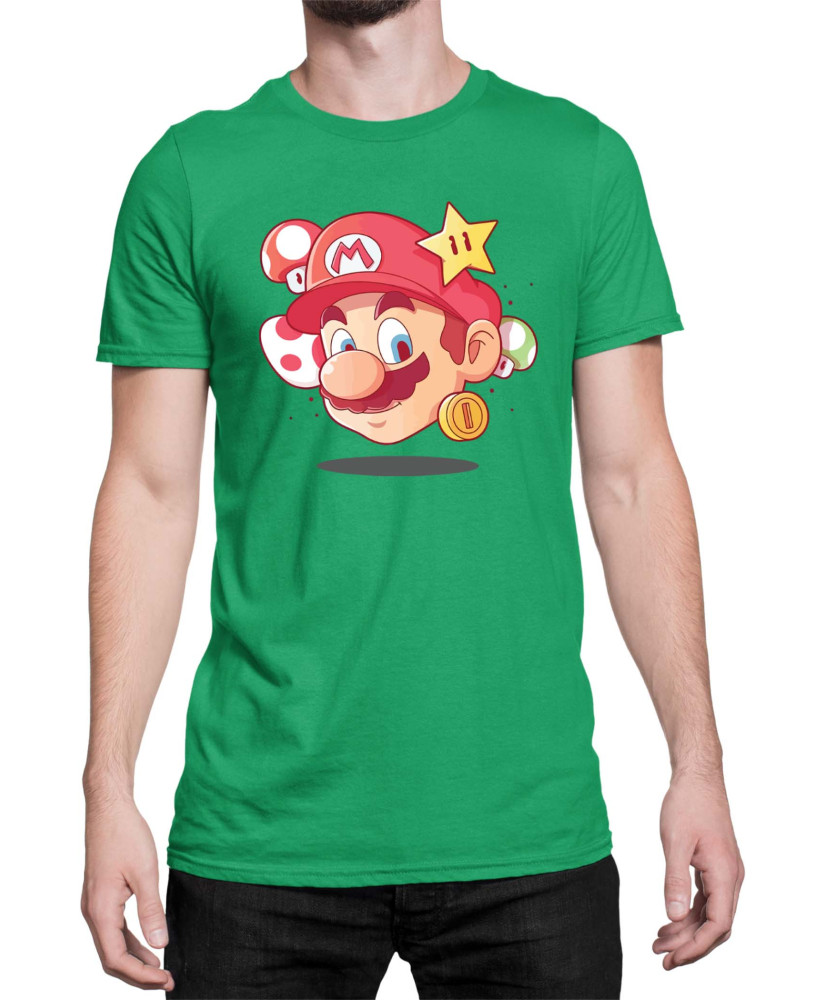 Мъжка Тениска Super Mario Nintendo Mario Head