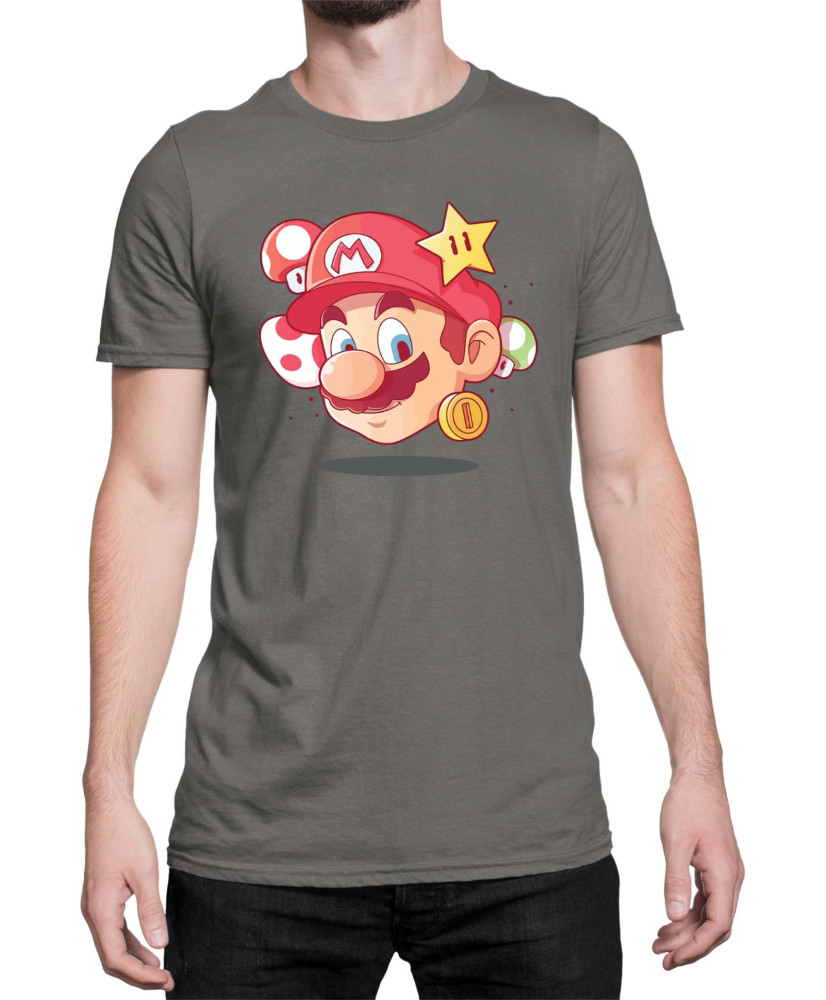 Мъжка Тениска Super Mario Nintendo Mario Head