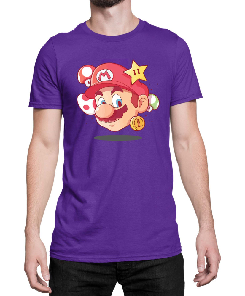 Мъжка Тениска Super Mario Nintendo Mario Head