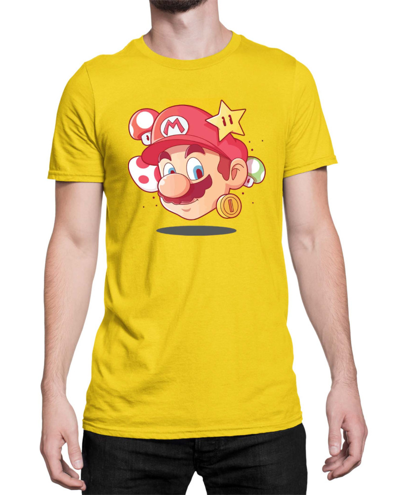 Мъжка Тениска Super Mario Nintendo Mario Head
