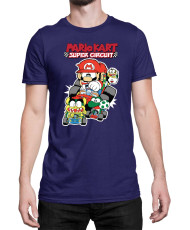 Мъжка Тениска Super Mario Nintendo Mario Kart Super Circuit