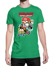 Мъжка Тениска Super Mario Nintendo Mario Kart Super Circuit