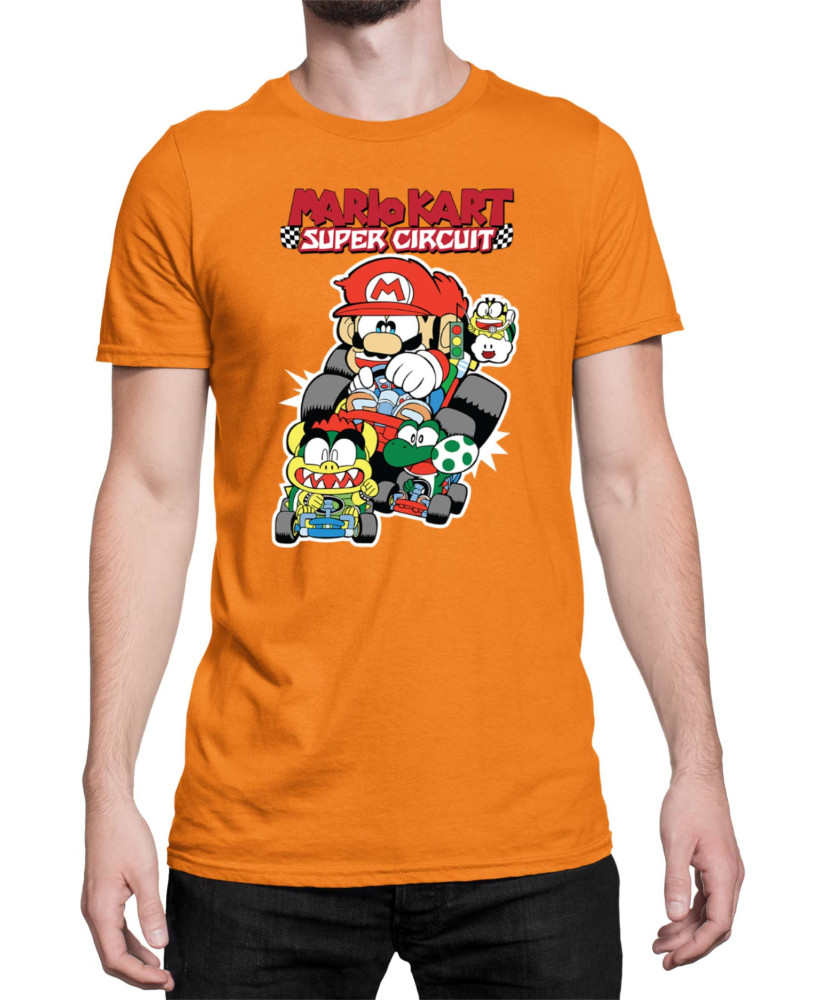 Мъжка Тениска Super Mario Nintendo Mario Kart Super Circuit
