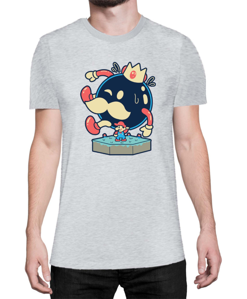 Мъжка Тениска Super Mario Nintendo Mario King Bomba