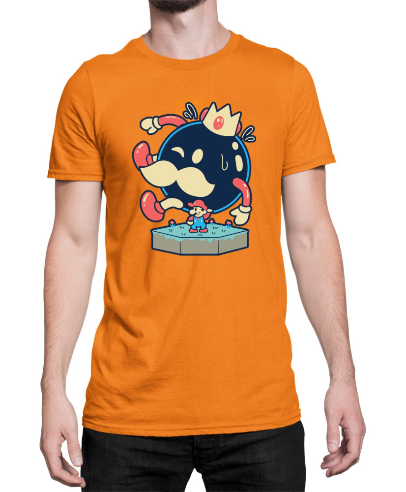 Мъжка Тениска Super Mario Nintendo Mario King Bomba