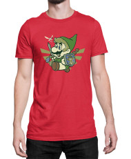 Мъжка Тениска Super Mario Nintendo Mario Link