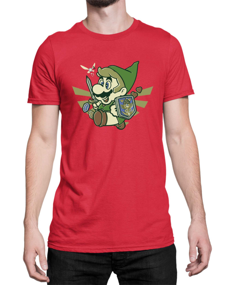 Мъжка Тениска Super Mario Nintendo Mario Link