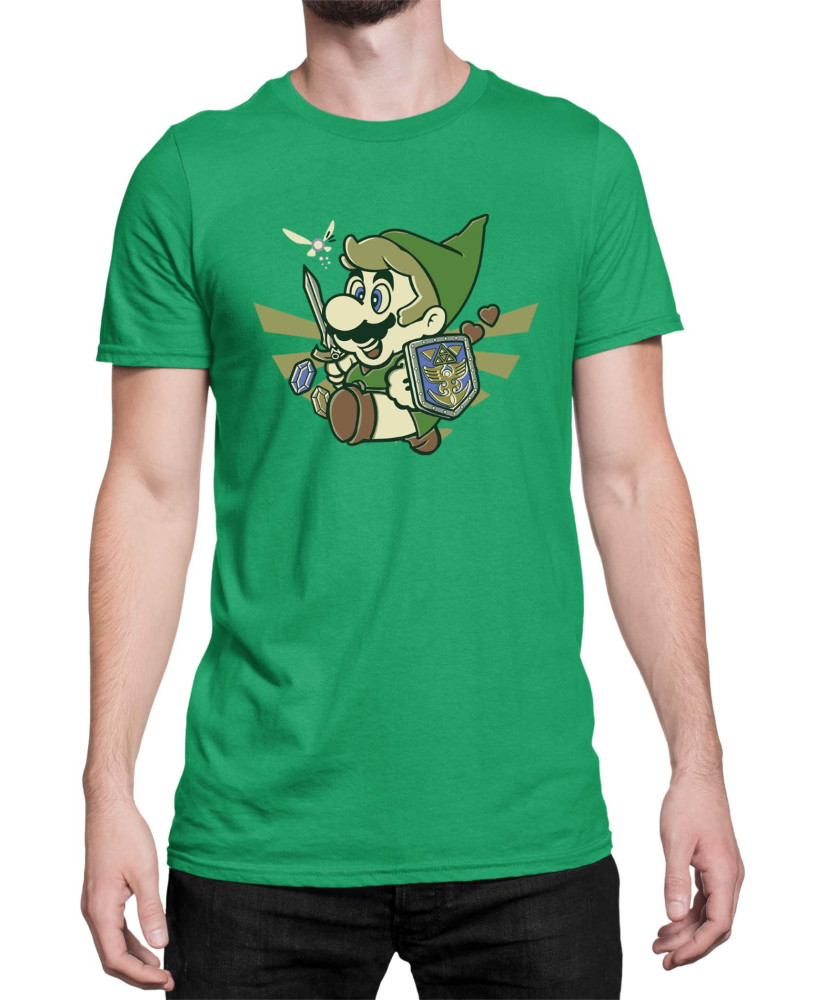 Мъжка Тениска Super Mario Nintendo Mario Link