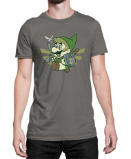 Мъжка Тениска Super Mario Nintendo Mario Link