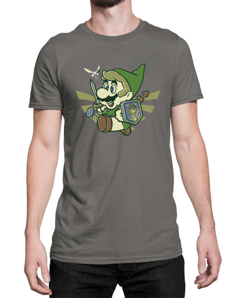 Мъжка Тениска Super Mario Nintendo Mario Link