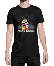 Мъжка Тениска Super Mario Nintendo Mario Mouse Disney Castle