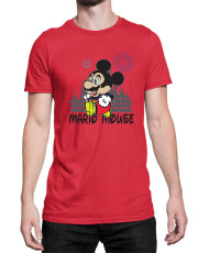 Мъжка Тениска Super Mario Nintendo Mario Mouse Disney Castle