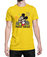 Мъжка Тениска Super Mario Nintendo Mario Mouse Disney Castle