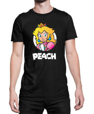 Мъжка Тениска Super Mario Nintendo Mario Peach 3