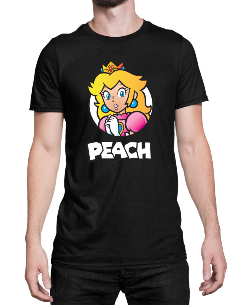 Мъжка Тениска Super Mario Nintendo Mario Peach 3
